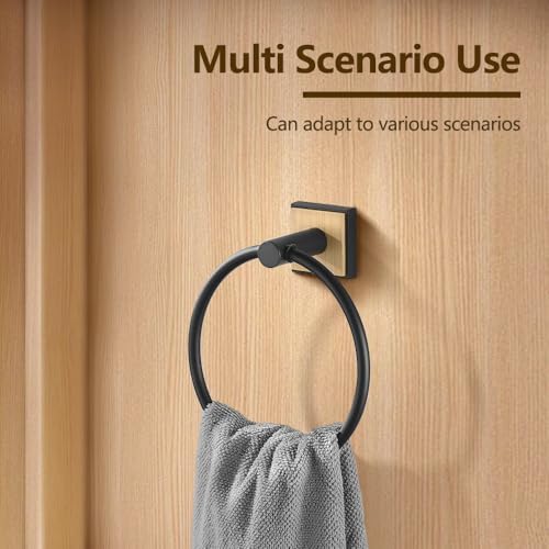2-Piece Bamboo and 304 Stainless Steel Towel Holder Set