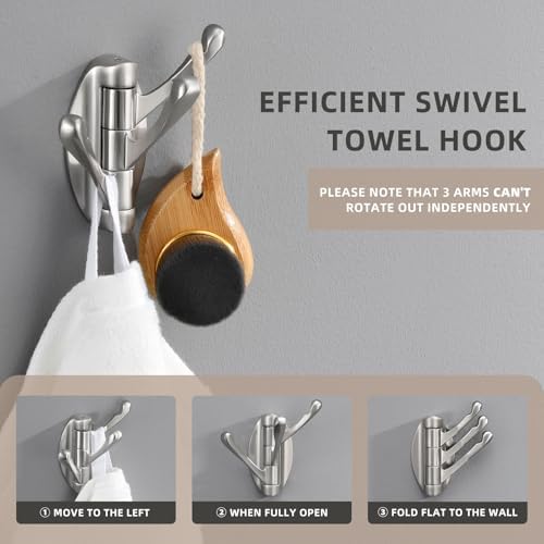 Angle Simple Foldable Robe Hook