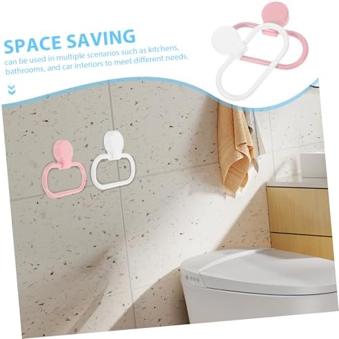 Space-Saving Towel Holder 2-Pack Self-Adhesive