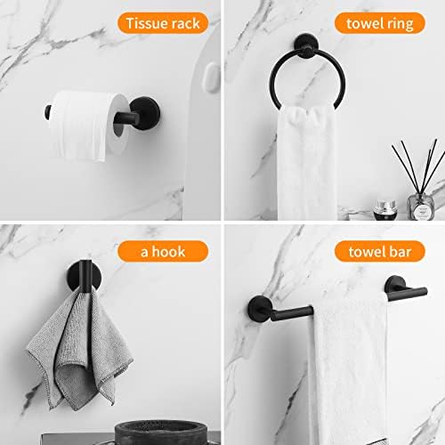 Bathrooms Complete Towel Bar Set with 10 Pieces Solution