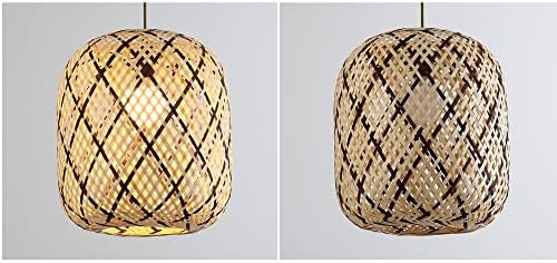 Natural Rattan Pendant Light Track Light System