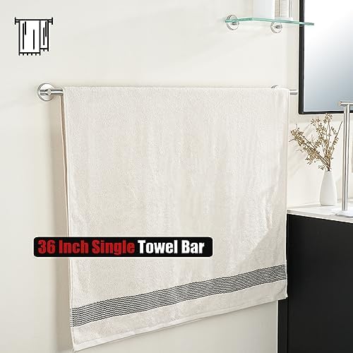 Sturdy 36-Inch Bath Towel Bar for Rust-Resistant Use