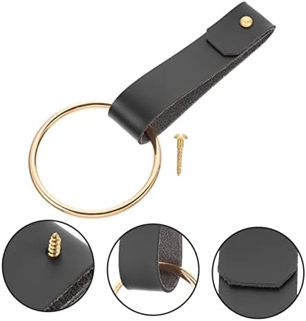 Uonlytech Durable PU Towel Ring Holder 1
