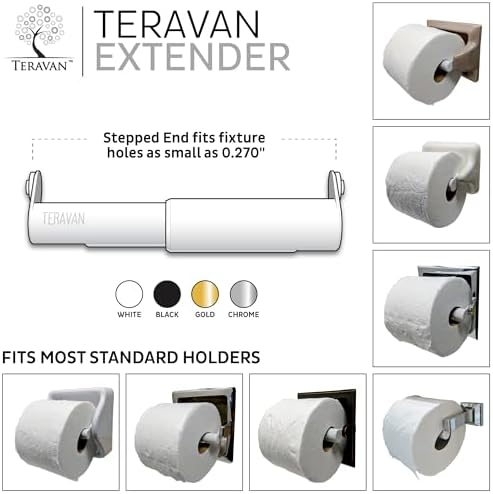 Teravan Standard Toilet Paper Holder Extender for Extra-Large Rolls