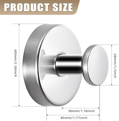 Sleek Suction Cup Hooks for Bathroom Kitchen Use