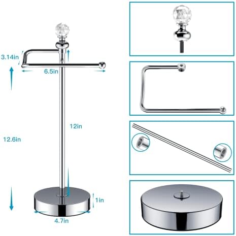 ROLABAM Stainless Steel Free-Standing Towel Holder