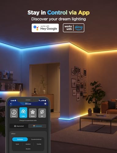 Govee RGBIC LED Strip Lights with Cover 328ft