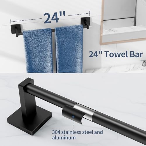 Perfect 4-Piece Bathroom Accessory Set For Easy Storage