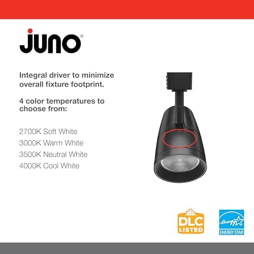 Juno Lighting R600L G2 Led Trac Head 9000 lumens 80 CRI Dimmable 120V