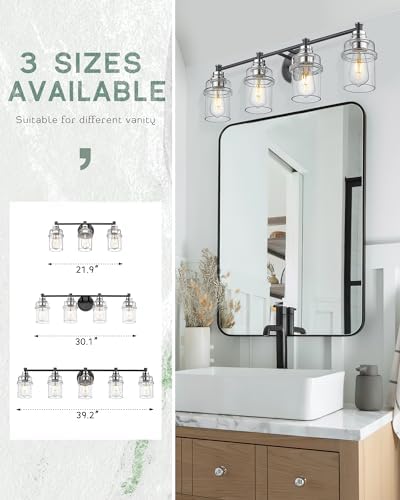 FEMILA 31 Black Vanity Light with Chrome Trim