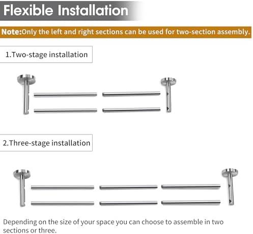 Sturdy 24-Inch Double Towel Bar for Bathroom
