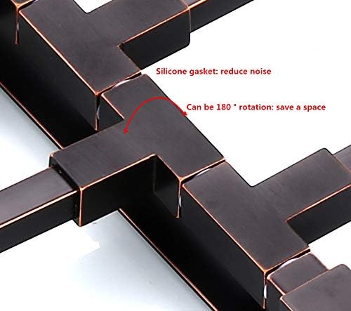 Sturdy Space-Saving Oil Rubbed Bronze Towel Rack