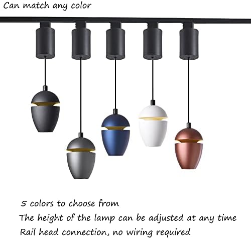 Adjustable 7W Hanging Pendant Light with Telescoping Wire for Modern dec Home