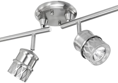 Globe Electric 6-Light Foldable Track Lighting Brushed Nickel