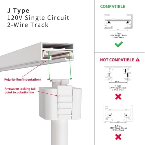 Mirrea Track Lighting Head for E26 Easy to Install