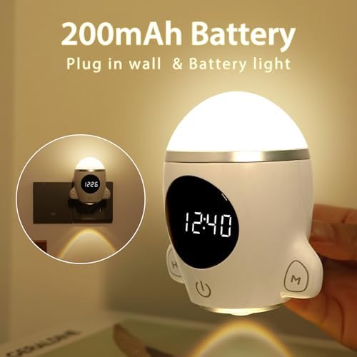 LED Space Rocket Timer with Remote for Kids