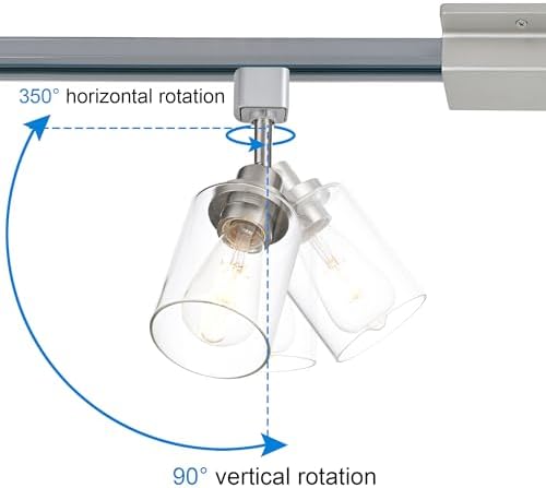Melucee 4-Piece Track Lighting Pivoting Heads Elevate Your Space