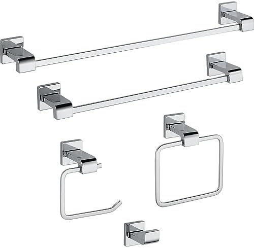 Delta Ara Hand Towel Holder - Polished Chrome