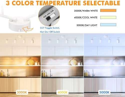 Cloudy Bay 3-Color Dimmable Track Lighting Kit