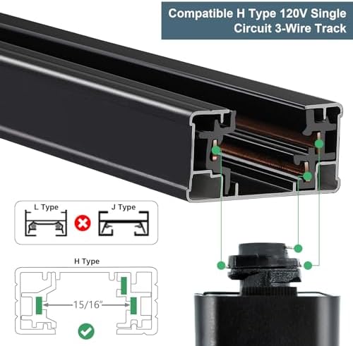 Modern H-Type Track Lighting Kit