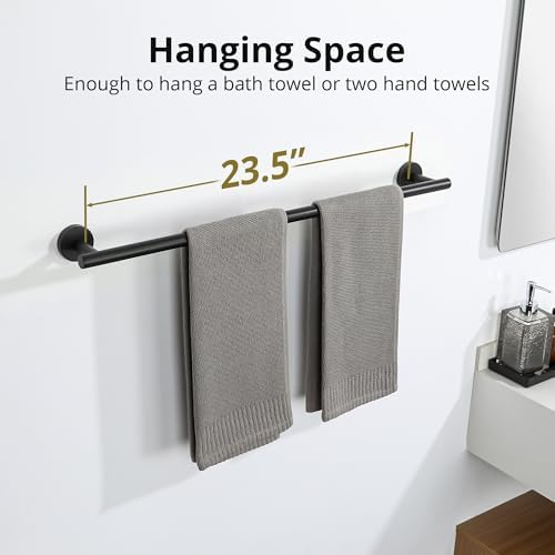 SAYAYO Black Towel Bar