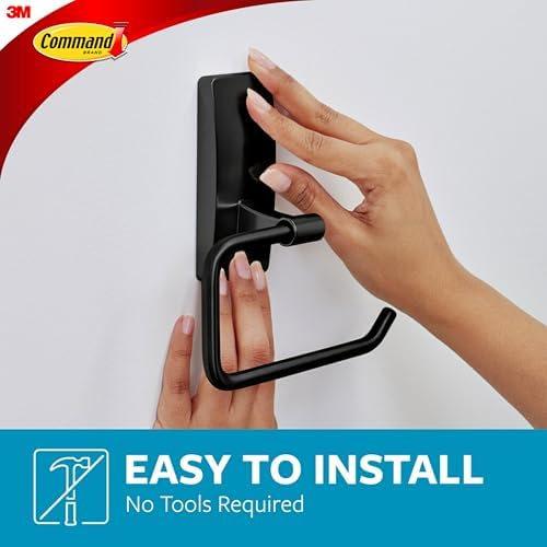 Command Toilet Paper Holder Matte Black