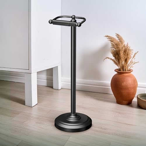Gatco 1436MX Freestanding Toilet Paper Holder Matte Black