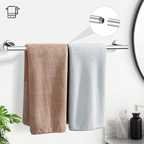 TURS Chrome Round 24 Towel Bar Set