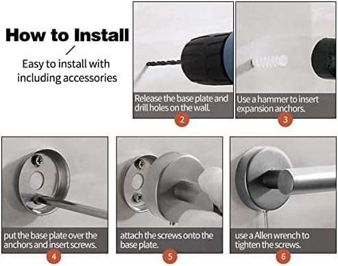 20-Piece Bathroom Hardware Set with doipron Fast Easy to Install