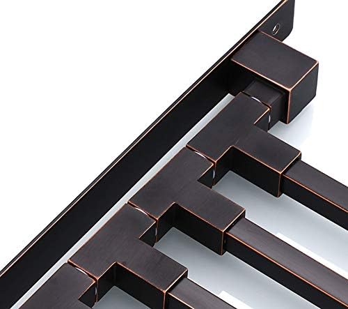 Sturdy Space-Saving Oil Rubbed Bronze Towel Rack