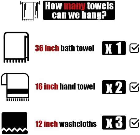 Sturdy 36-Inch Bath Towel Bar for Rust-Resistant Use