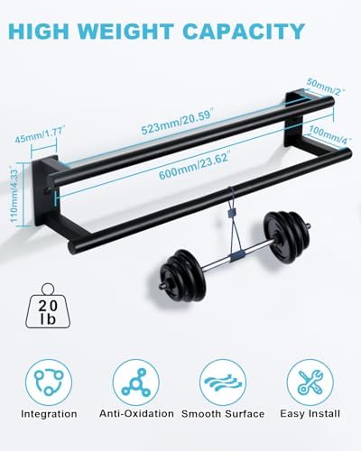 Space-Saving Durable Towel Bar