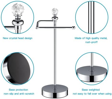ROLABAM Stainless Steel Free-Standing Towel Holder