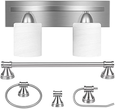 Solitaire Luxury Two-Light Vanity Set with Multiple Function Features