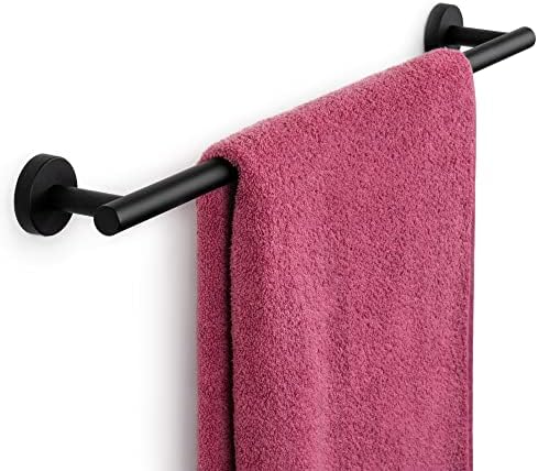 Marmolux Acc Matte Black Towel Bar 24 Inch 1