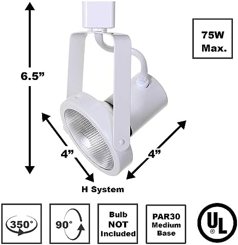 PAR30 Gimbal Ring Track Lighting Fixture E26 PAR30 Bulb Included