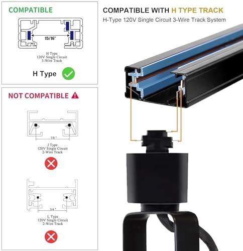 Adjustable LED Track Lighting -Replaceable GU10 Bulbs
