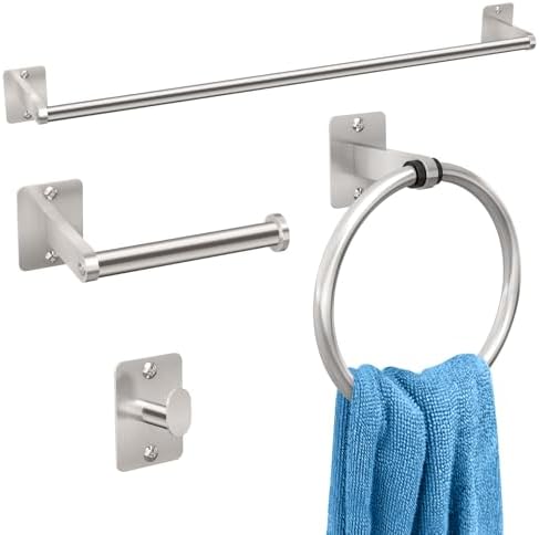 Sturdy 4-Piece Bathroom Hardware Set