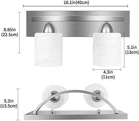Solitaire Luxury Two-Light Vanity Set with Multiple Function Features