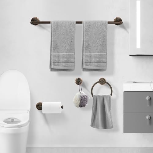 4-Piece antique bathroom hardware set