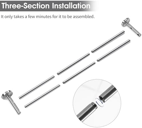 Sturdy 24-Inch Double Towel Bar for Bathroom