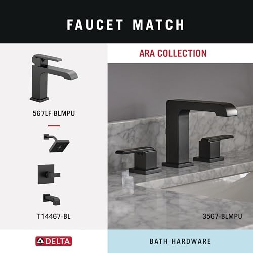 Delta 24-Inch Wall-Mount Towel Bar in Matte Black