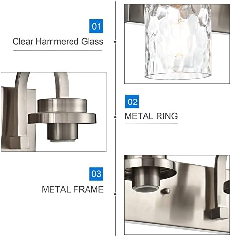 Elegant Brushed Nickel Vanity Light