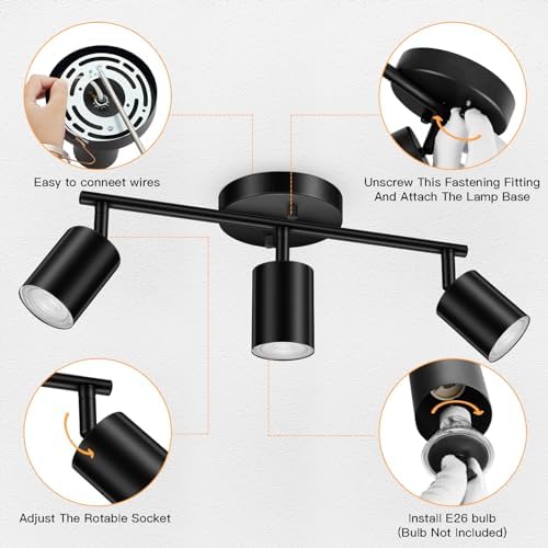 Black Ceiling Lighting Kit