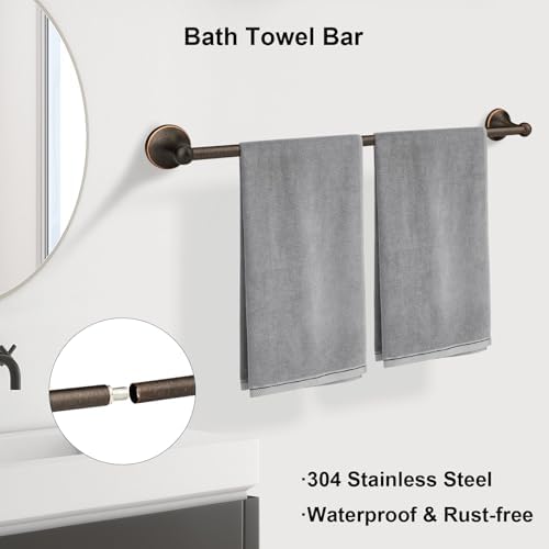 4-Piece antique bathroom hardware set