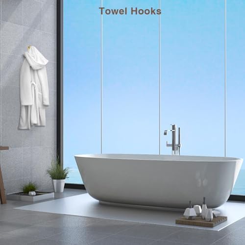 4-Piece Gold-Trimmed Gold-Stamped Bathroom Hardware Accessories Set
