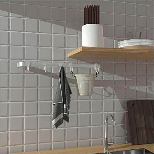 15-Piece White Coat Hooks with 30 Screws