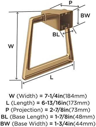 Amerock BH36002CZ Towel Ring