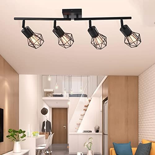 Industrial Black Track Lighting Fixtures