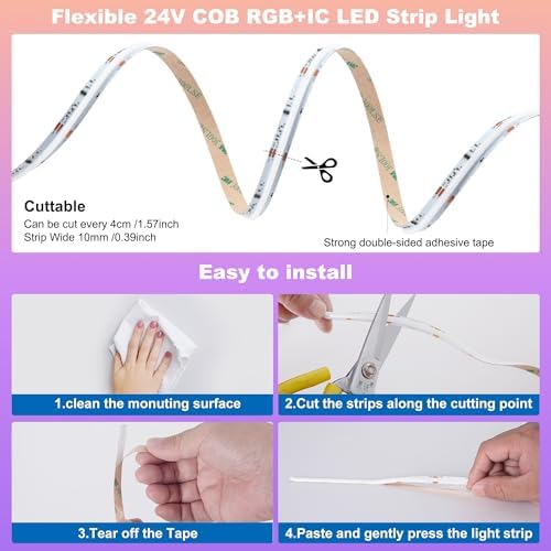 GIDEALED RGB Smart LEDStrip-24V 164ft_musicDIY